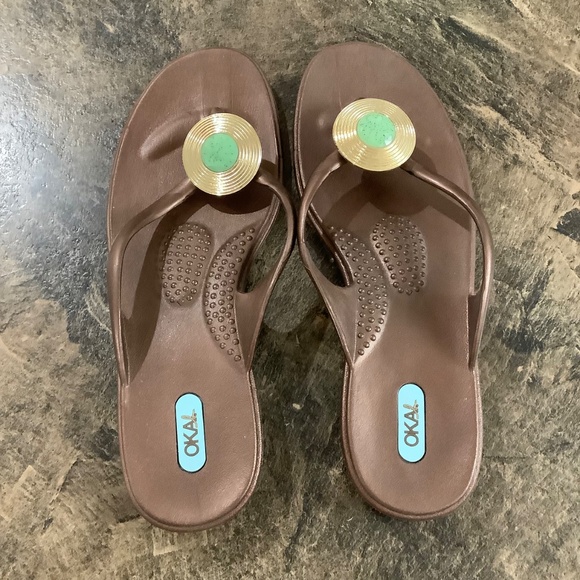 OKAL Flipflops Sz ML fit 8.5 approx - Picture 8 of 10